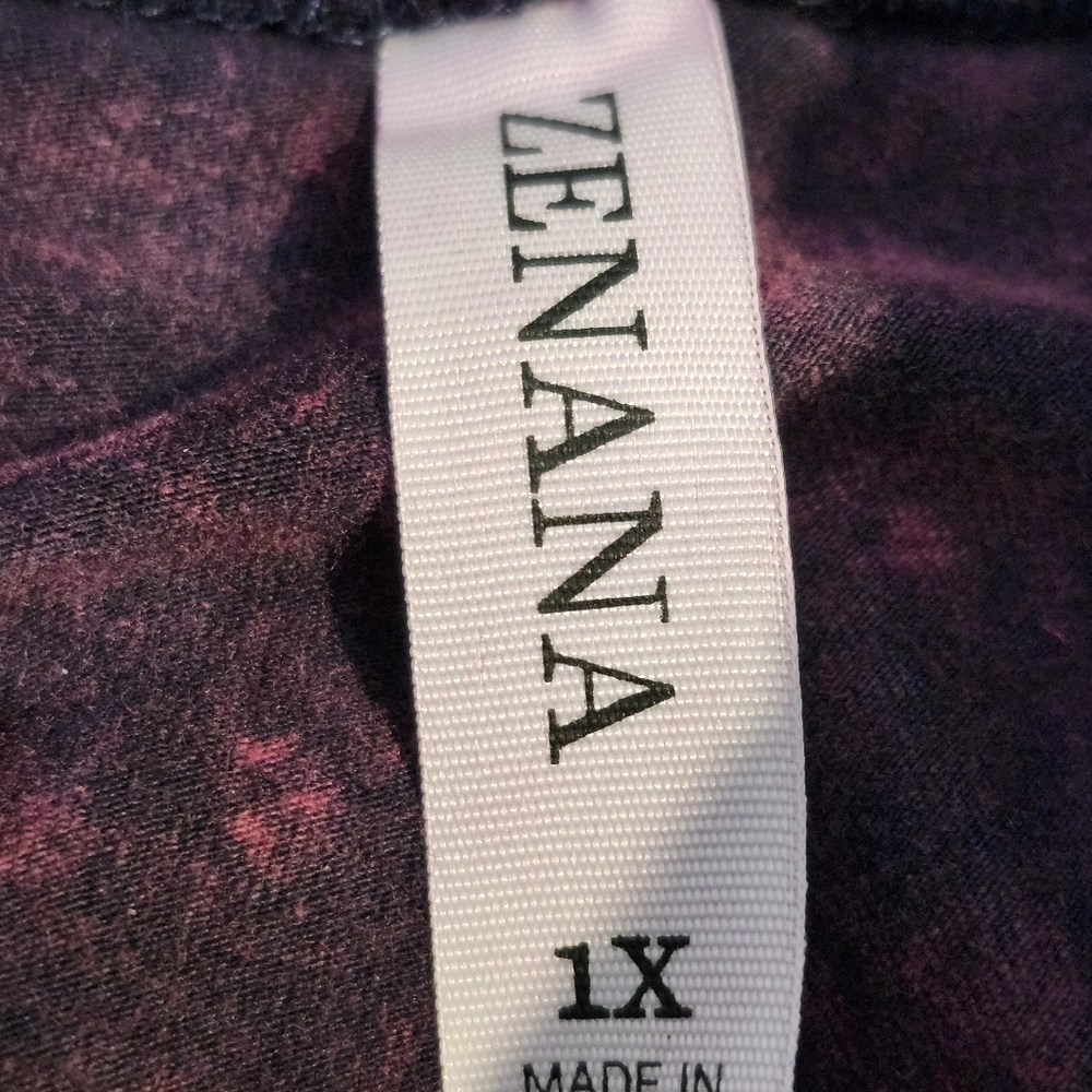 Zenana Material washed wide waistband Moto Leggings - Picture 10 of 11